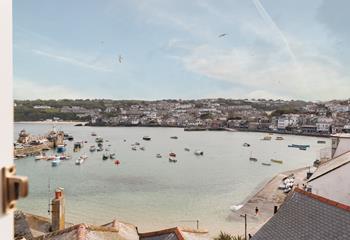 Gaze out over the stunning harbour. 