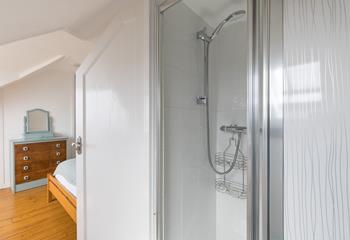 Bedroom 3 has a handy shower enclosure. 