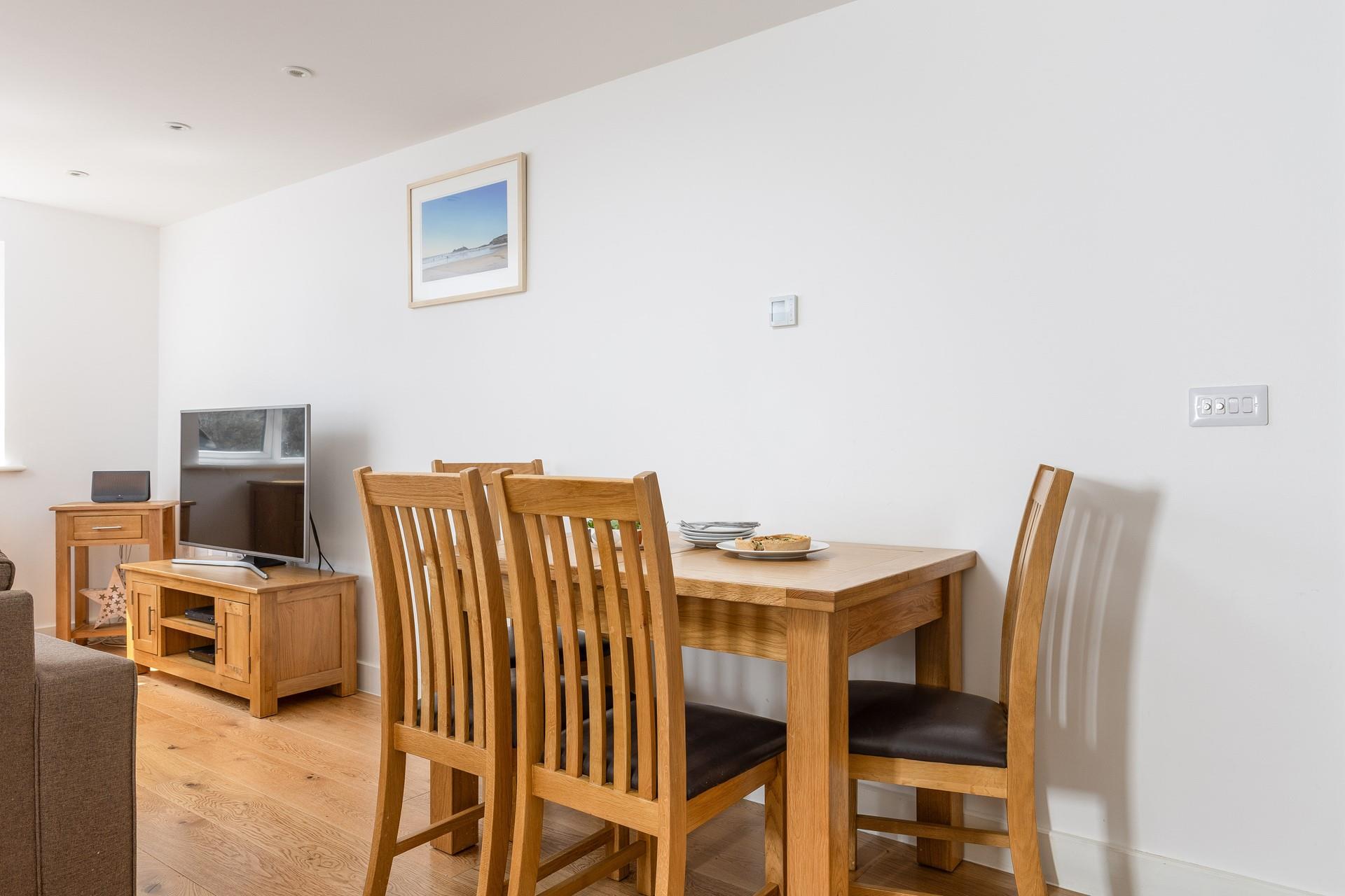 Gather around the dining table for holiday mealtimes.