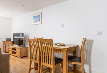 Gather around the dining table for holiday mealtimes.