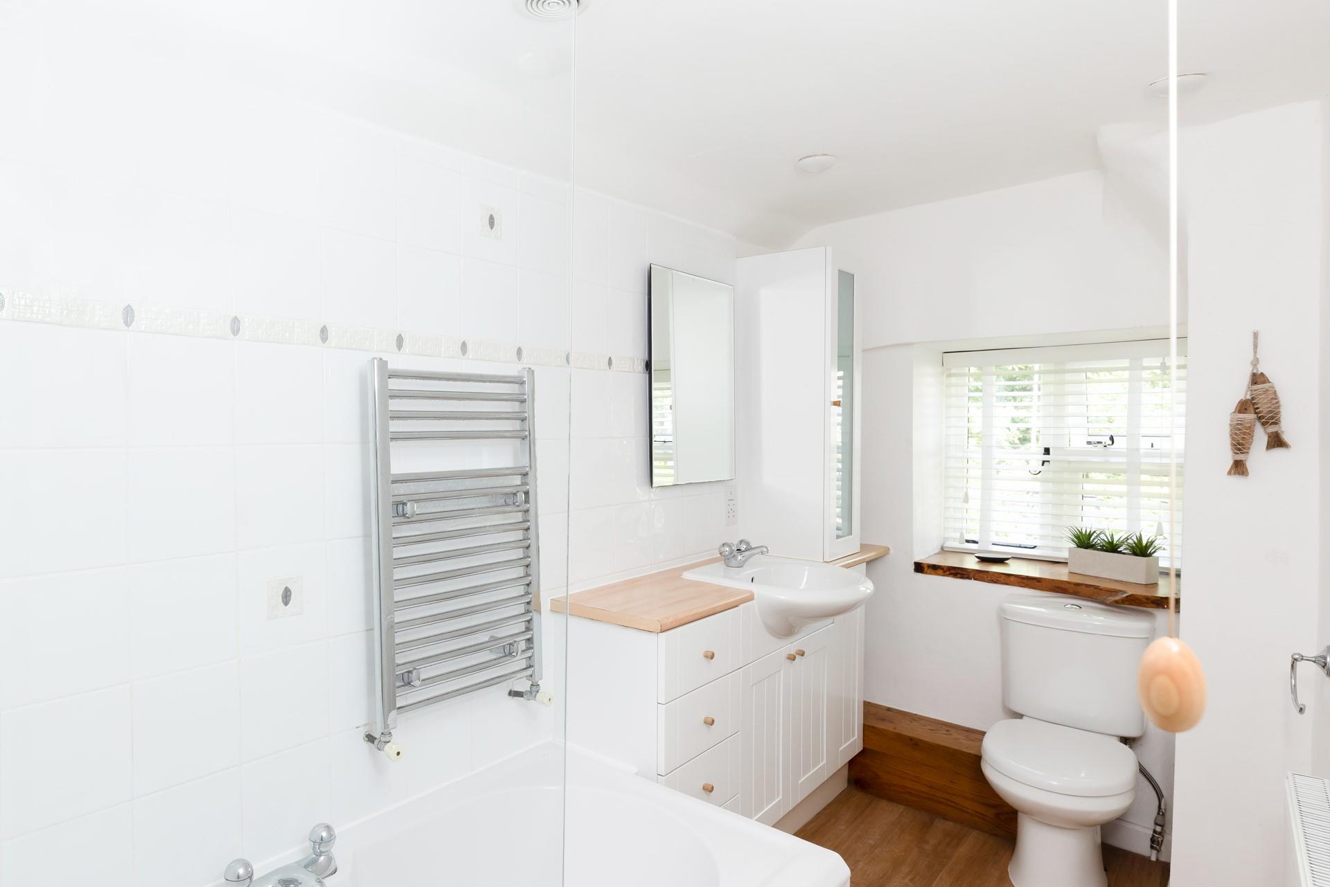 Enjoy a warm bubble bath after a day of exploring.