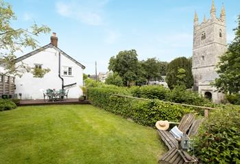 The garden is the perfect place to enjoy some fresh Cornish air. 