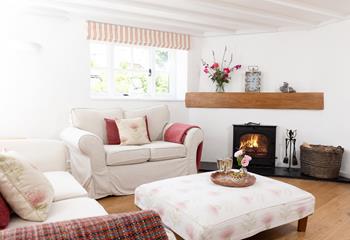 Light the wood-burner on a chilly evening and warm up around the fire. 