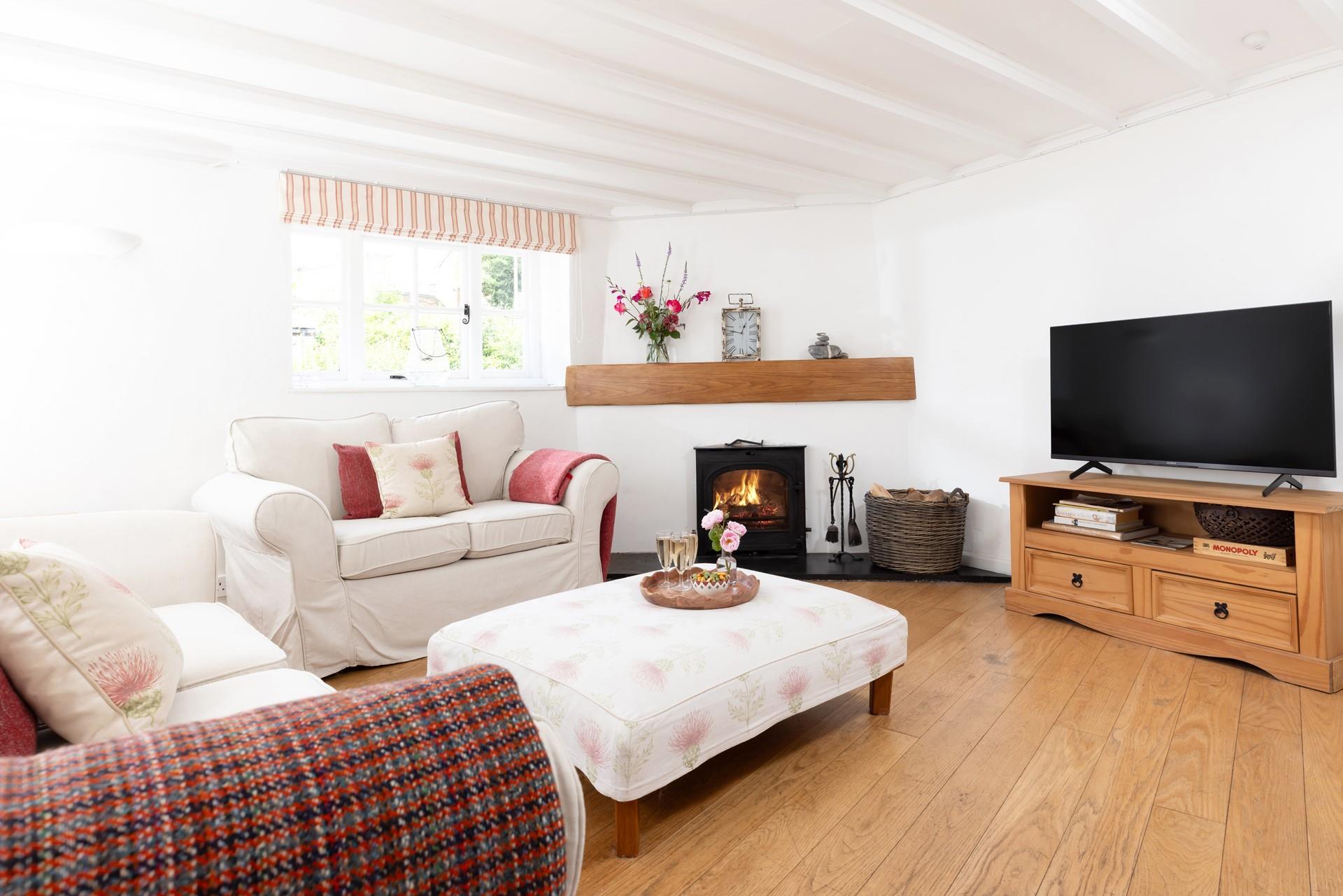 Gather in the living room and enjoy a family movie night. 