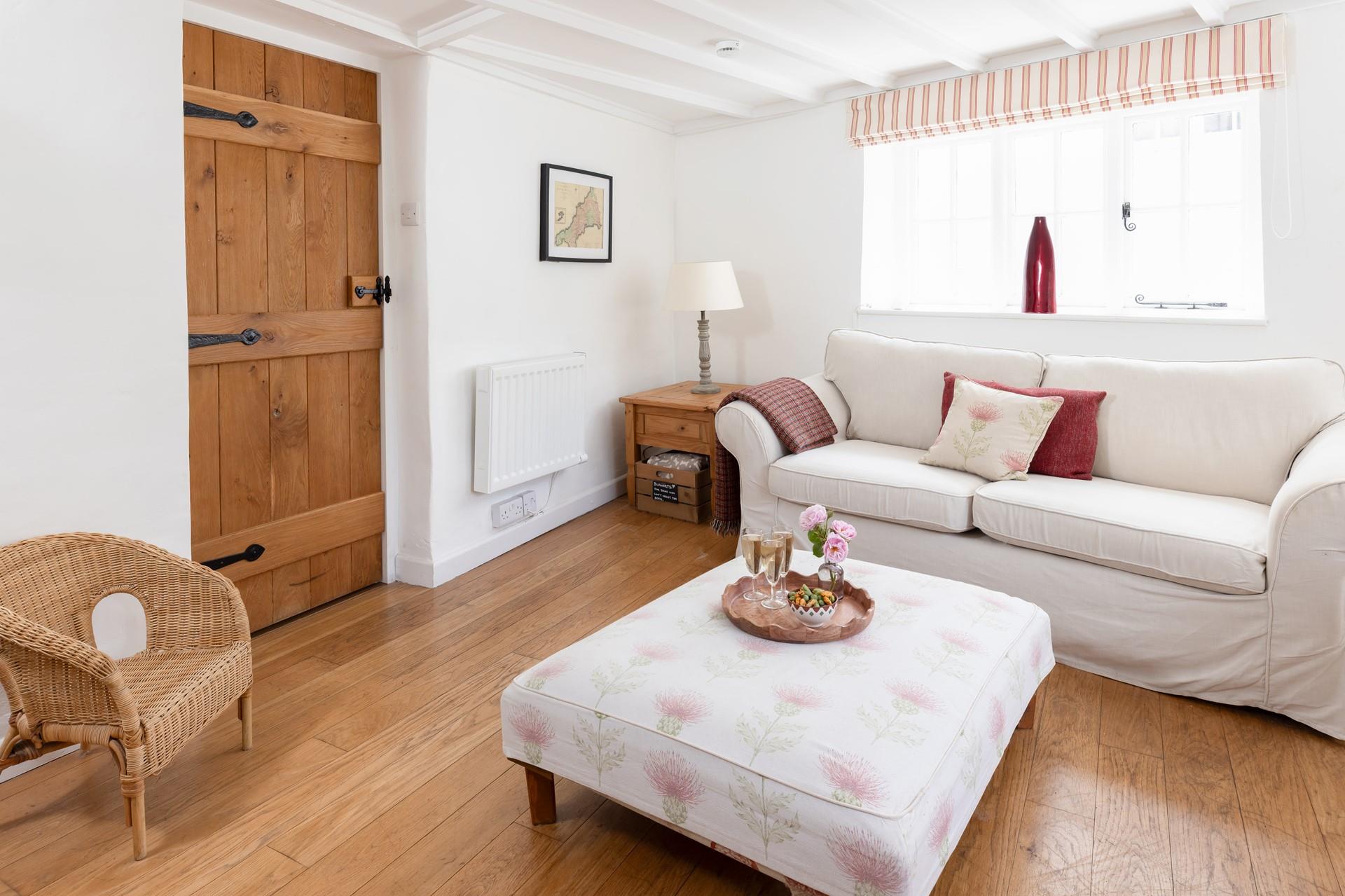 Sip a glass of wine and relax on the sumptuous sofa after a day of adventures. 