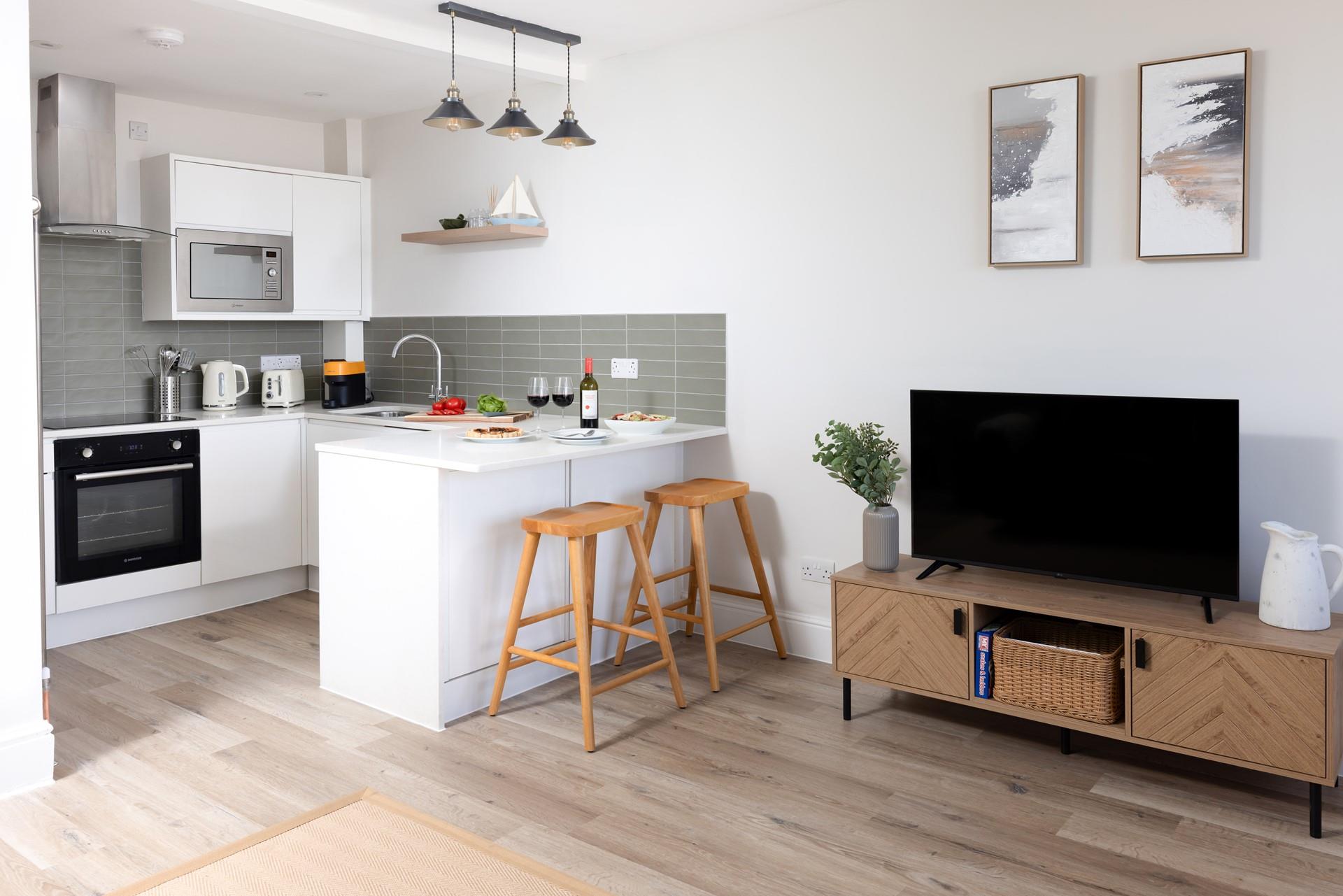 The kitchen area has all you need!