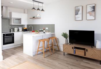 The kitchen area has all you need!