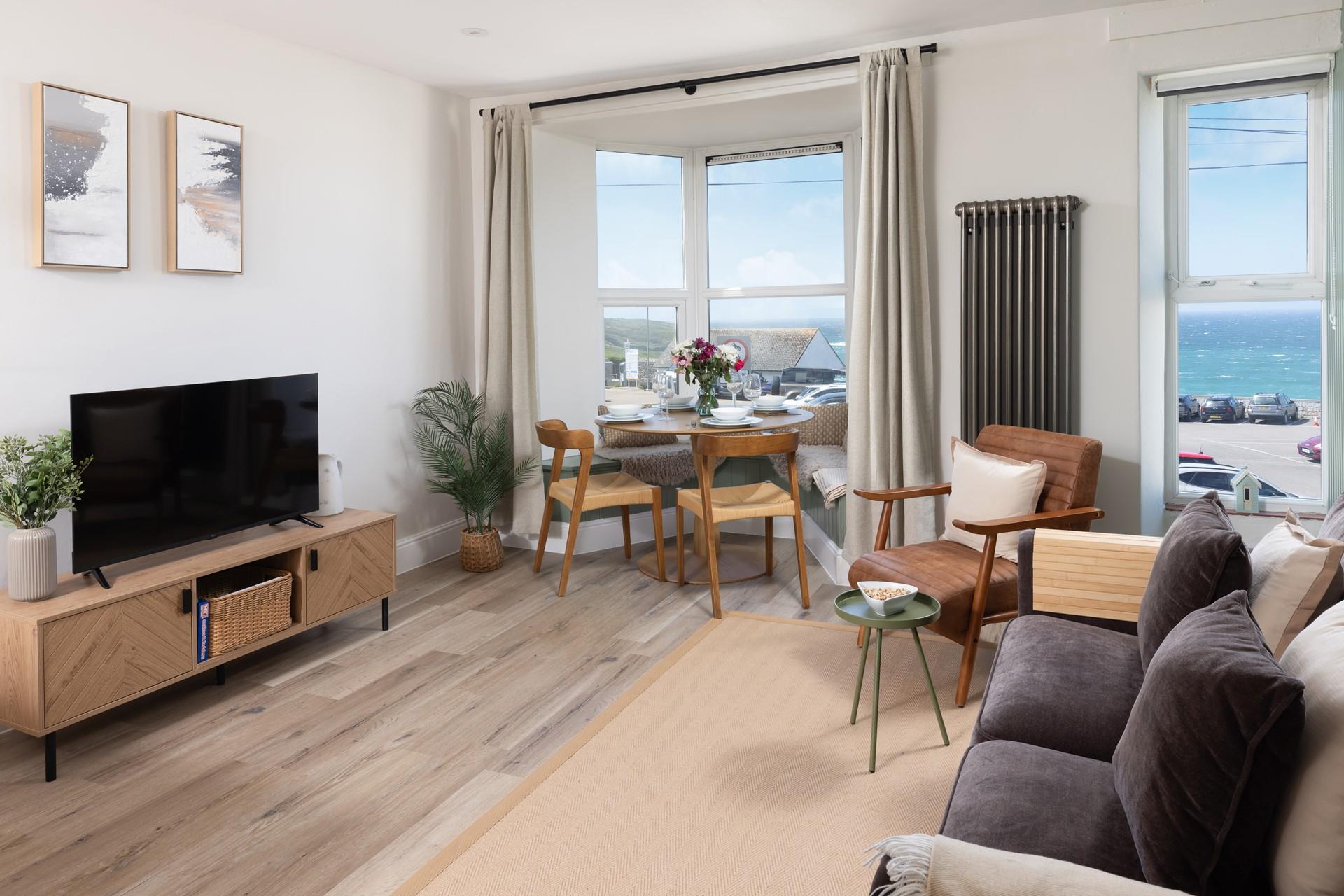 Moments from the beach in St Ives, it's a stylish coastal retreat.