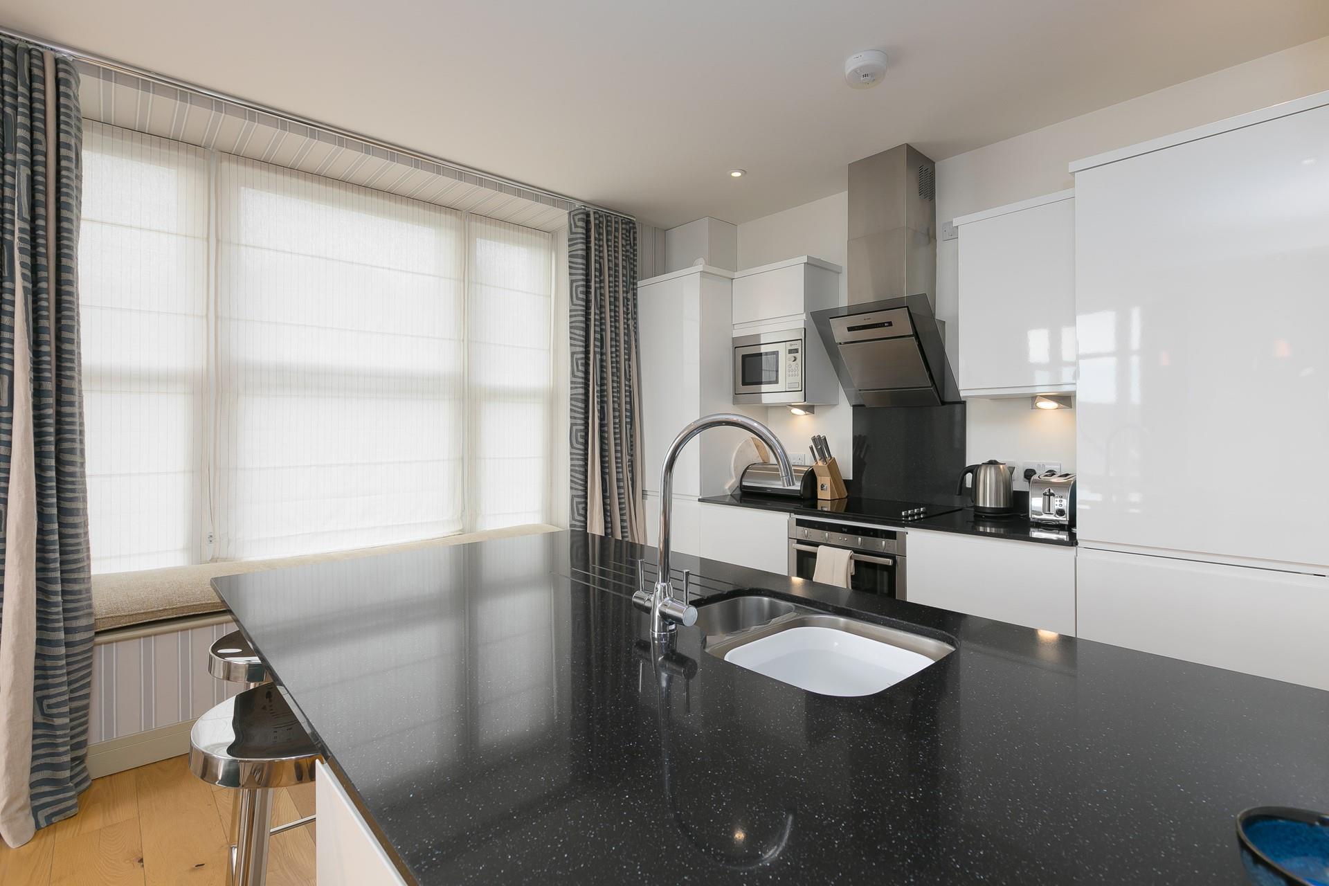 The kitchen is thoughtfully equipped for your convenience!