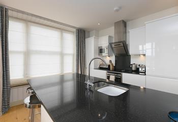 The kitchen is thoughtfully equipped for your convenience!