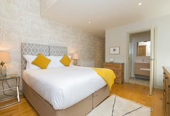 Sink into bed after days of exploring the town. 