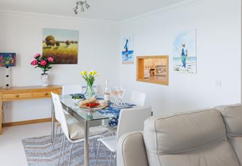 There's plenty of space for all the family to relax and dine together.