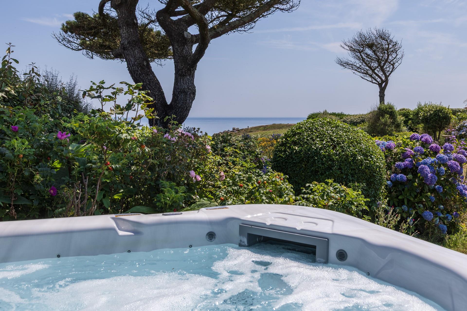 Gaze across the ocean whilst sitting in the bubbles!