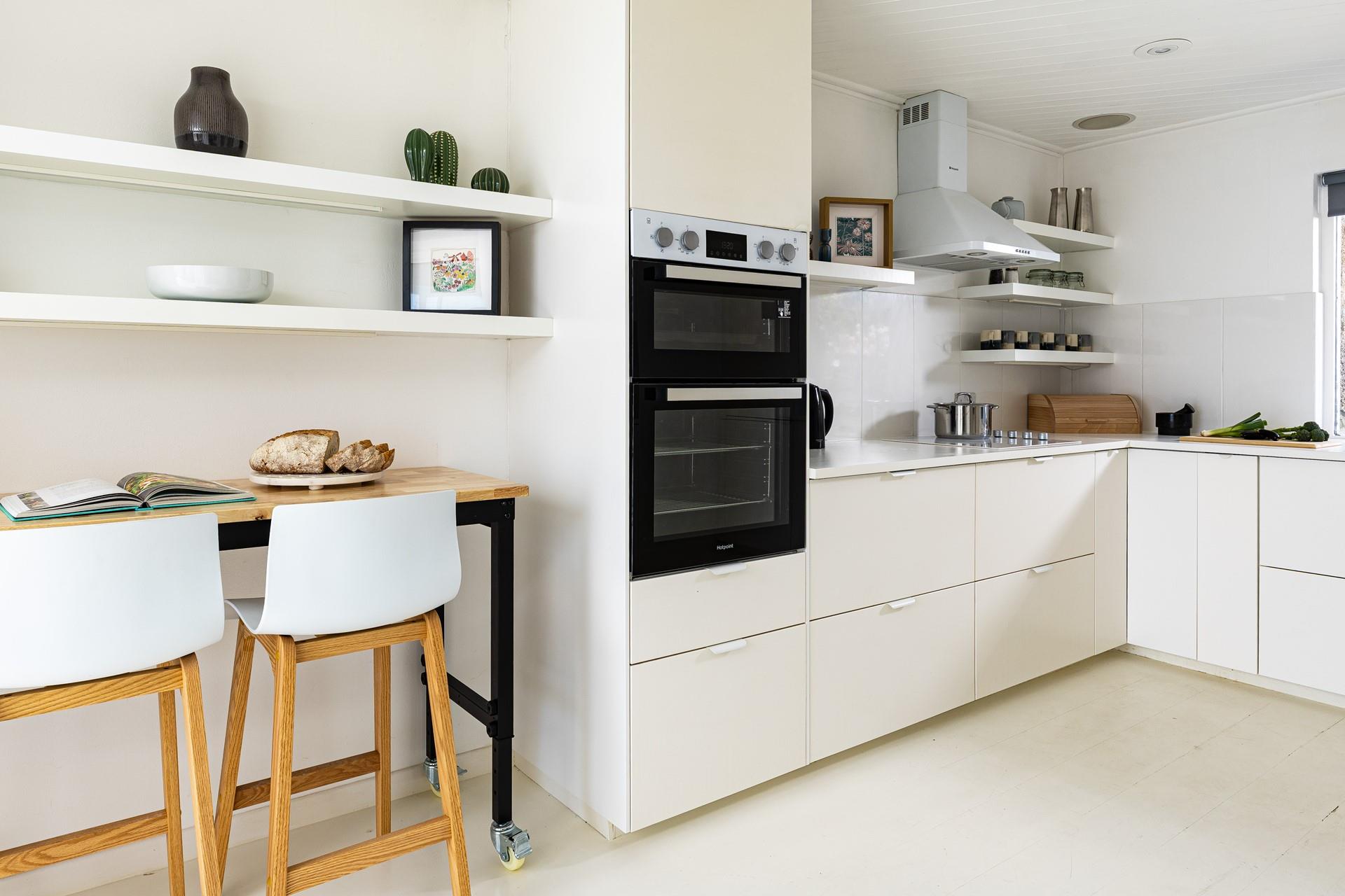 The contemporary kitchen has everything you need!