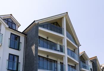 The Penthouse sits alongside the coast path, overlooking the stunning sands of Carbis Bay.