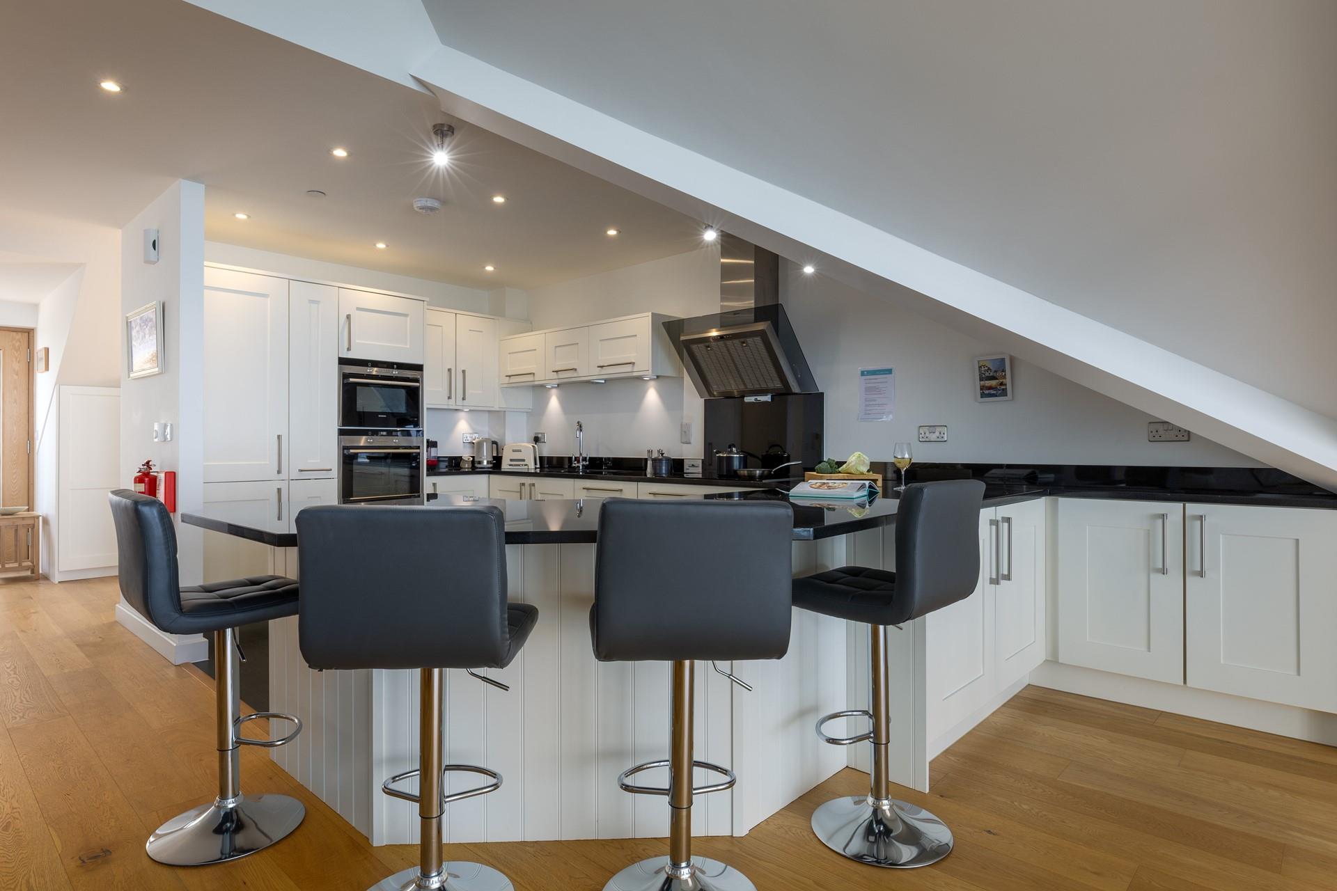 The perfect spot for a glass of wine whilst preparing holiday meals.