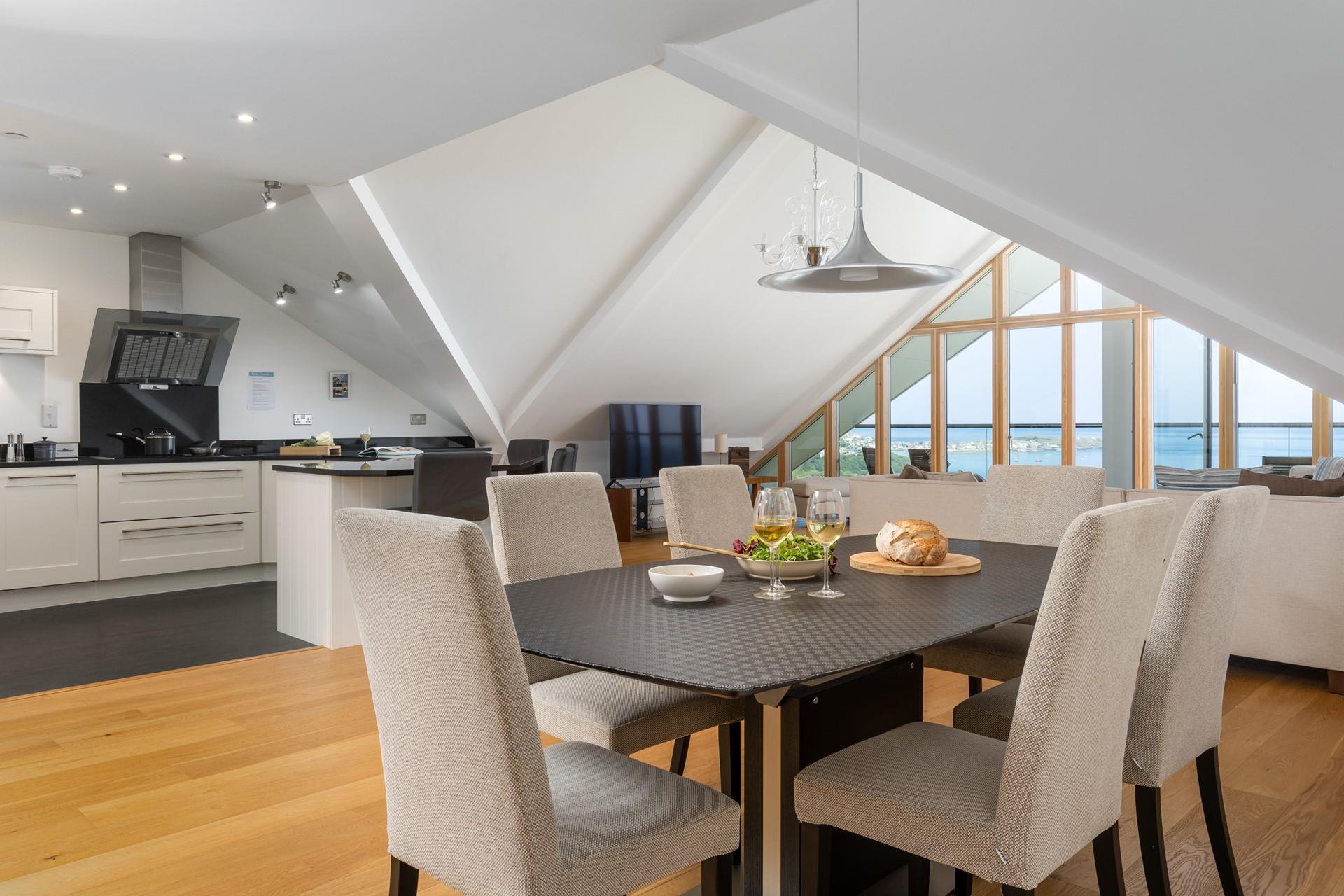 You can cook and dine, all whilst enjoying the view!