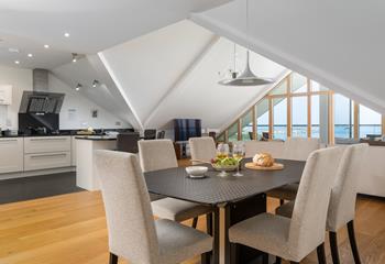 You can cook and dine, all whilst enjoying the view!