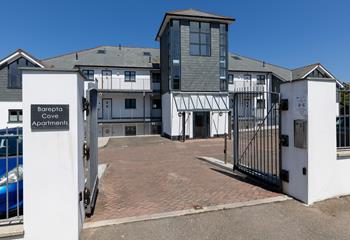 The apartment has two private parking spaces!