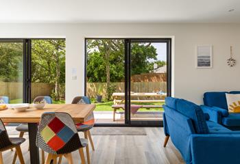 Enjoy dining inside and out, making the most of the Cornish sunshine.