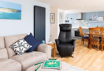 There's plenty of space for all the family to relax together.
