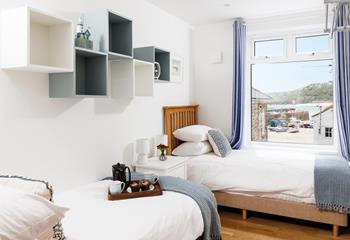 Bedroom 2 also boasts a lovely seaside view!