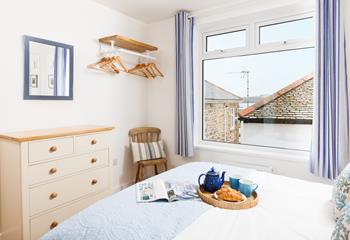 A calming seaside sanctuary with plenty of storage too!