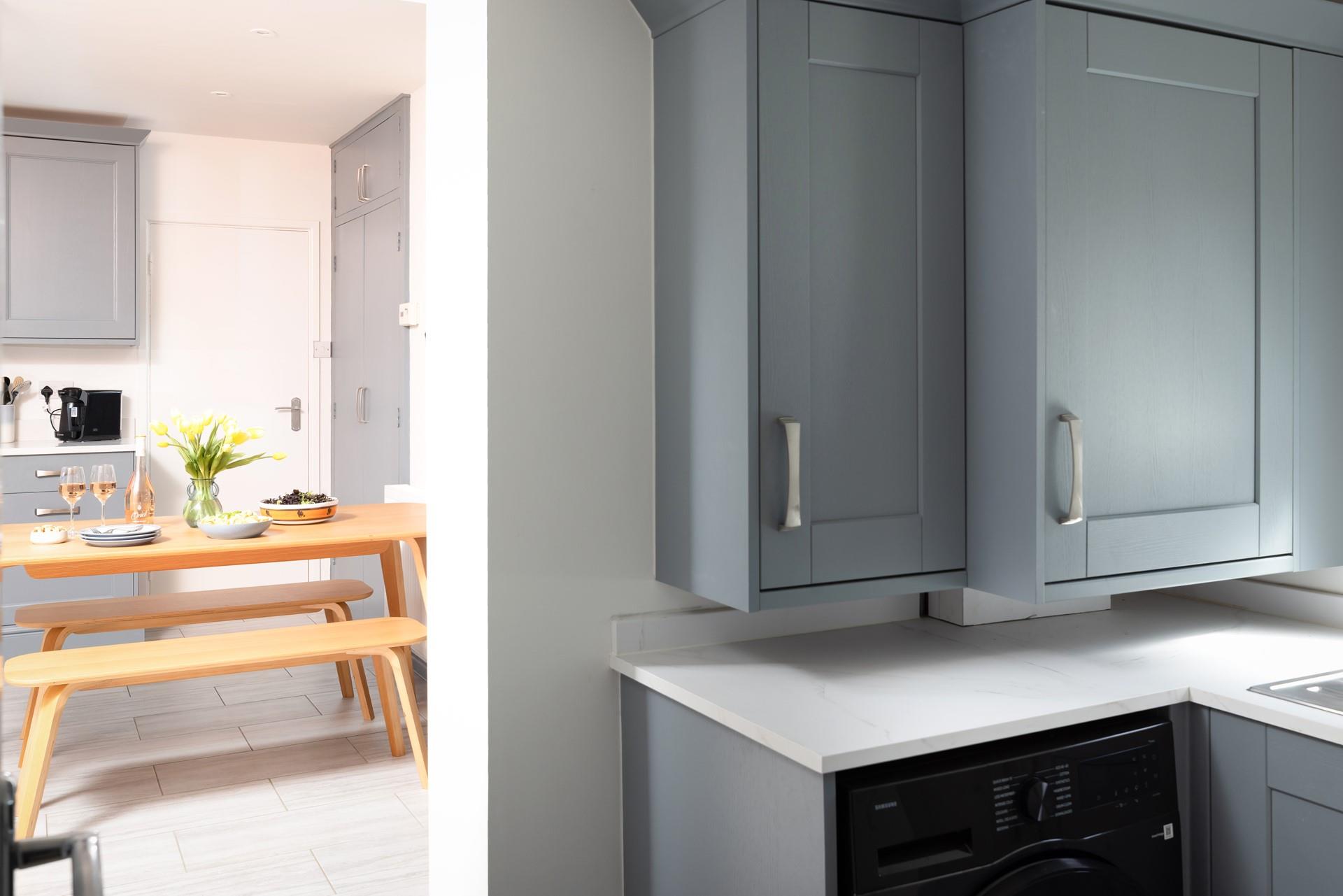 There's a handy utility off the kitchen/diner.