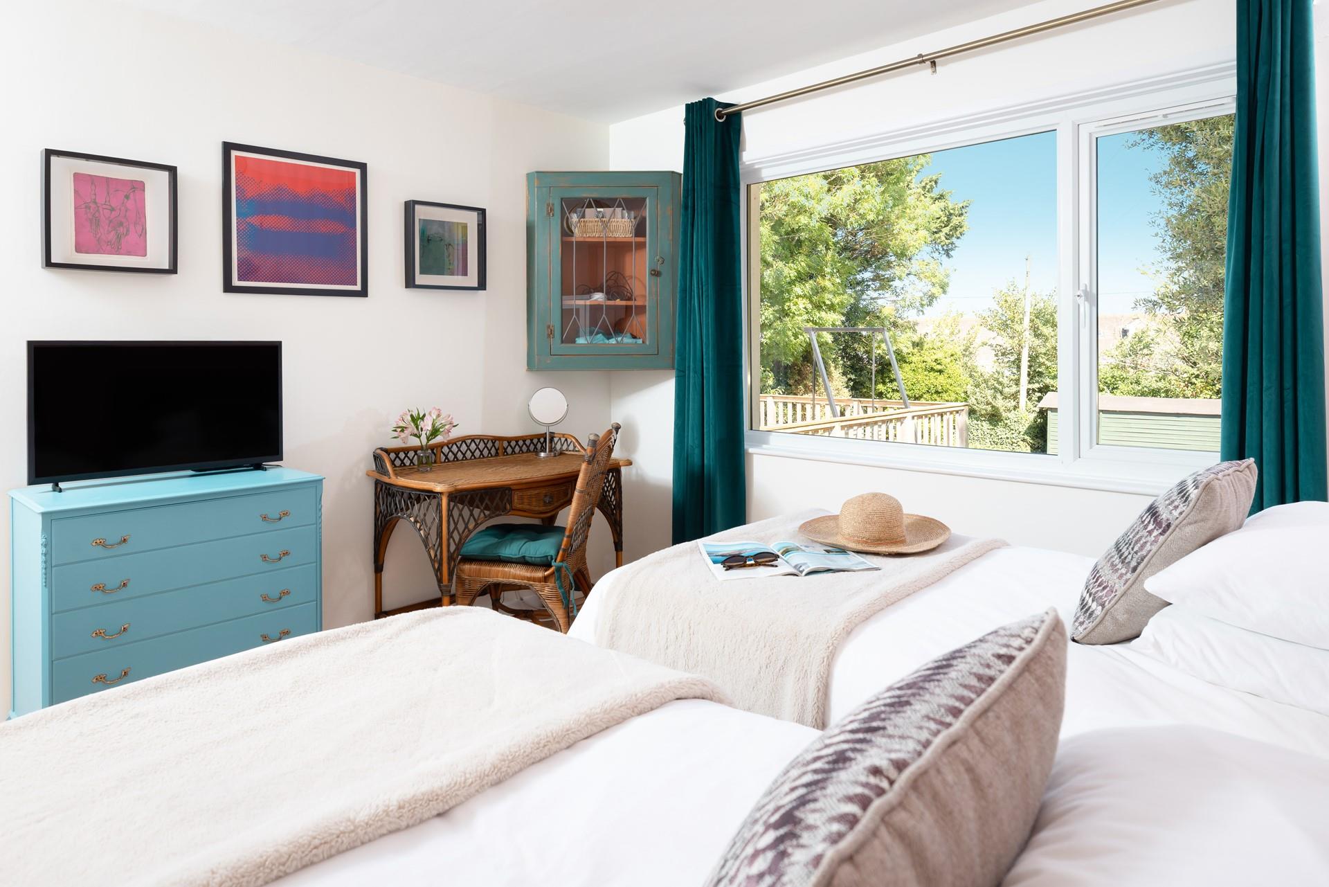 Wake up to views across the Cornish countryside!