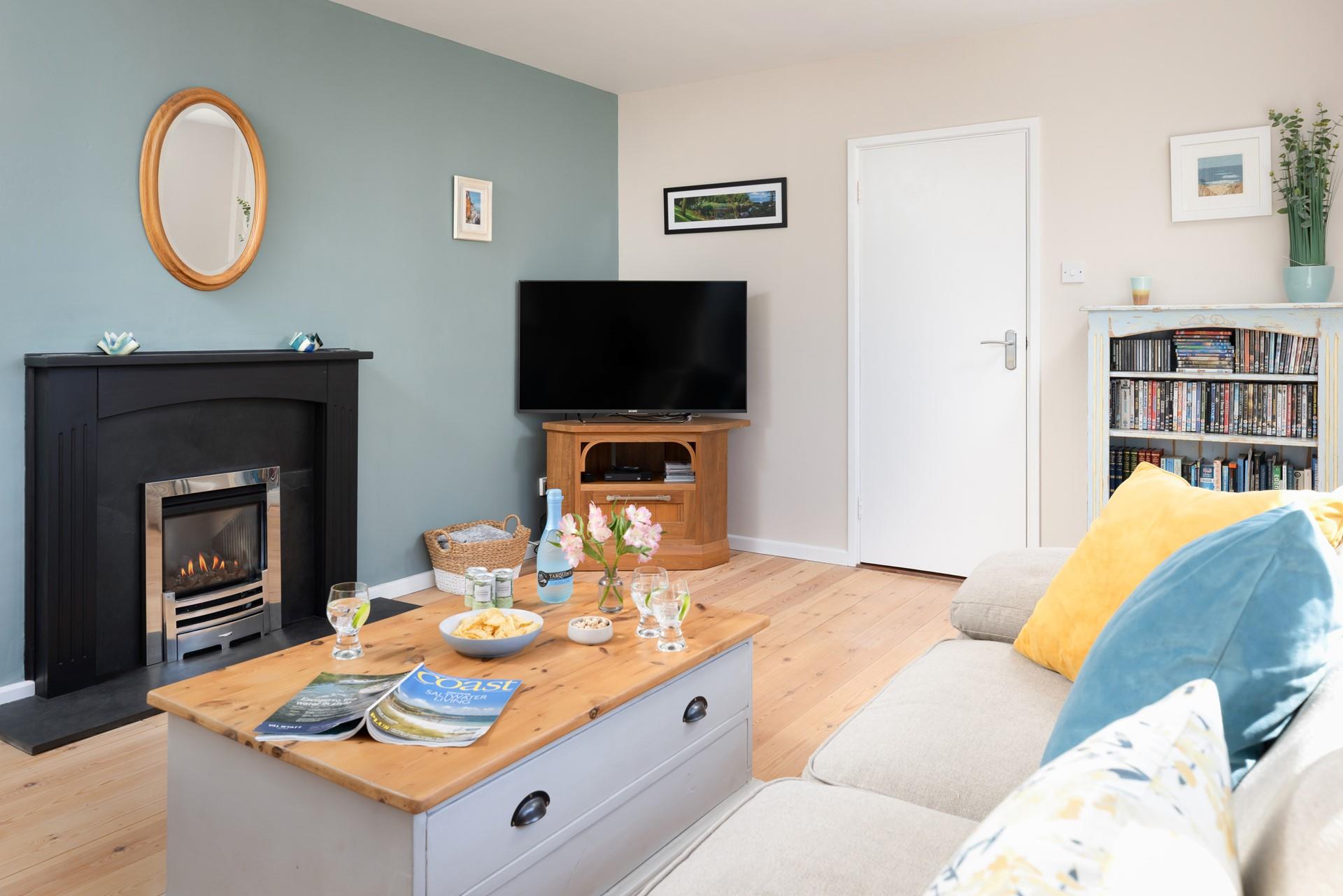 After a busy day exploring Bude, curl up on the comfy sofa.