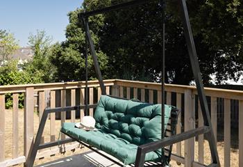 Curl up in the swing seat with a good book in hand.