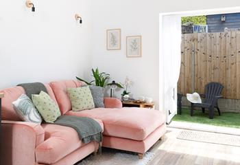 Cosy interiors create a calming sanctuary, the perfect place to relax after exploring the coast.