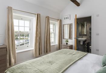 There's plenty of storage and an en suite shower.