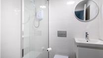 A modern, spacious walk-in shower!