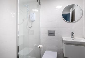 A modern, spacious walk-in shower!