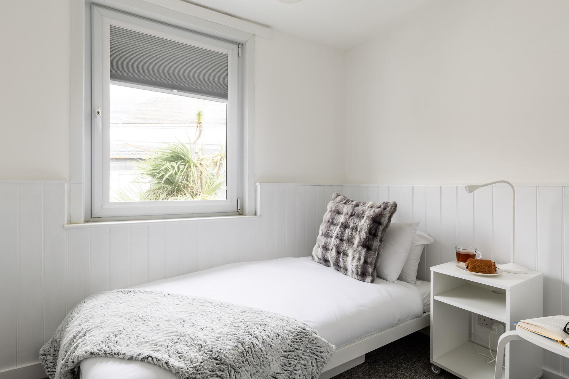 Bedroom 3 offers another single bed, ideal for holidaying with either family or friends.