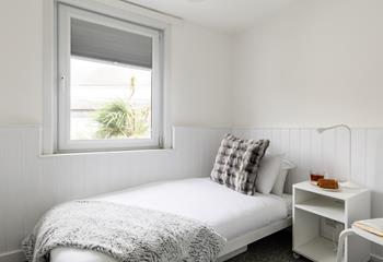 Bedroom 3 offers another single bed, ideal for holidaying with either family or friends.