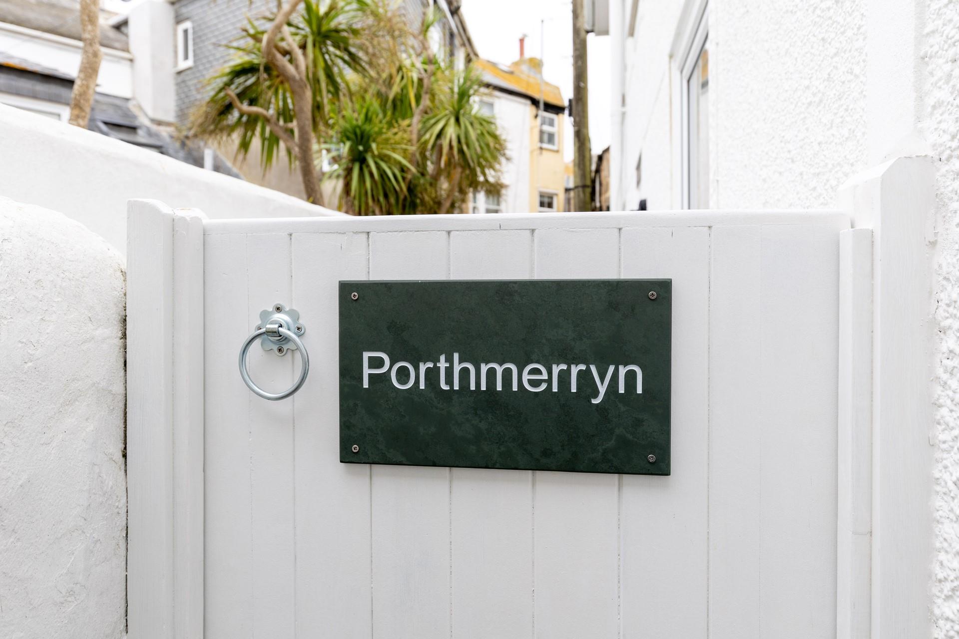 The private entrance is nestled amongst quaint fisherman's cottages.