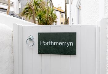 The private entrance is nestled amongst quaint fisherman's cottages.