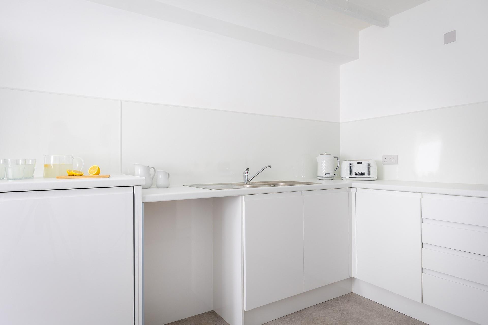 The kitchen is well-equipped with all you need.