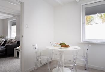 Spend time together around the dining table, planning your next day's adventures.