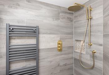 Step in, rinse off and get ready for the evening ahead.