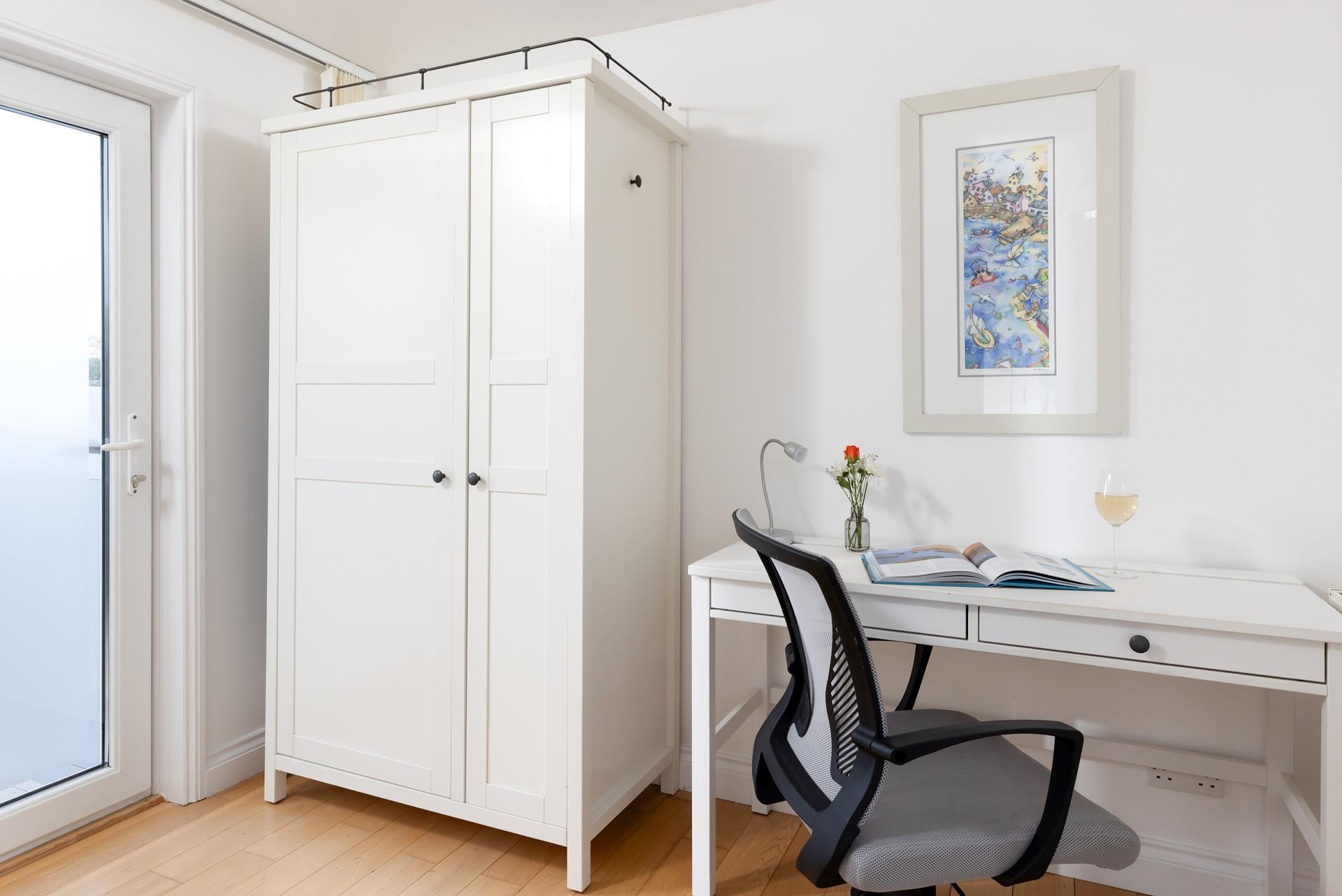 The office is the perfect quiet spot to get a little work done. 