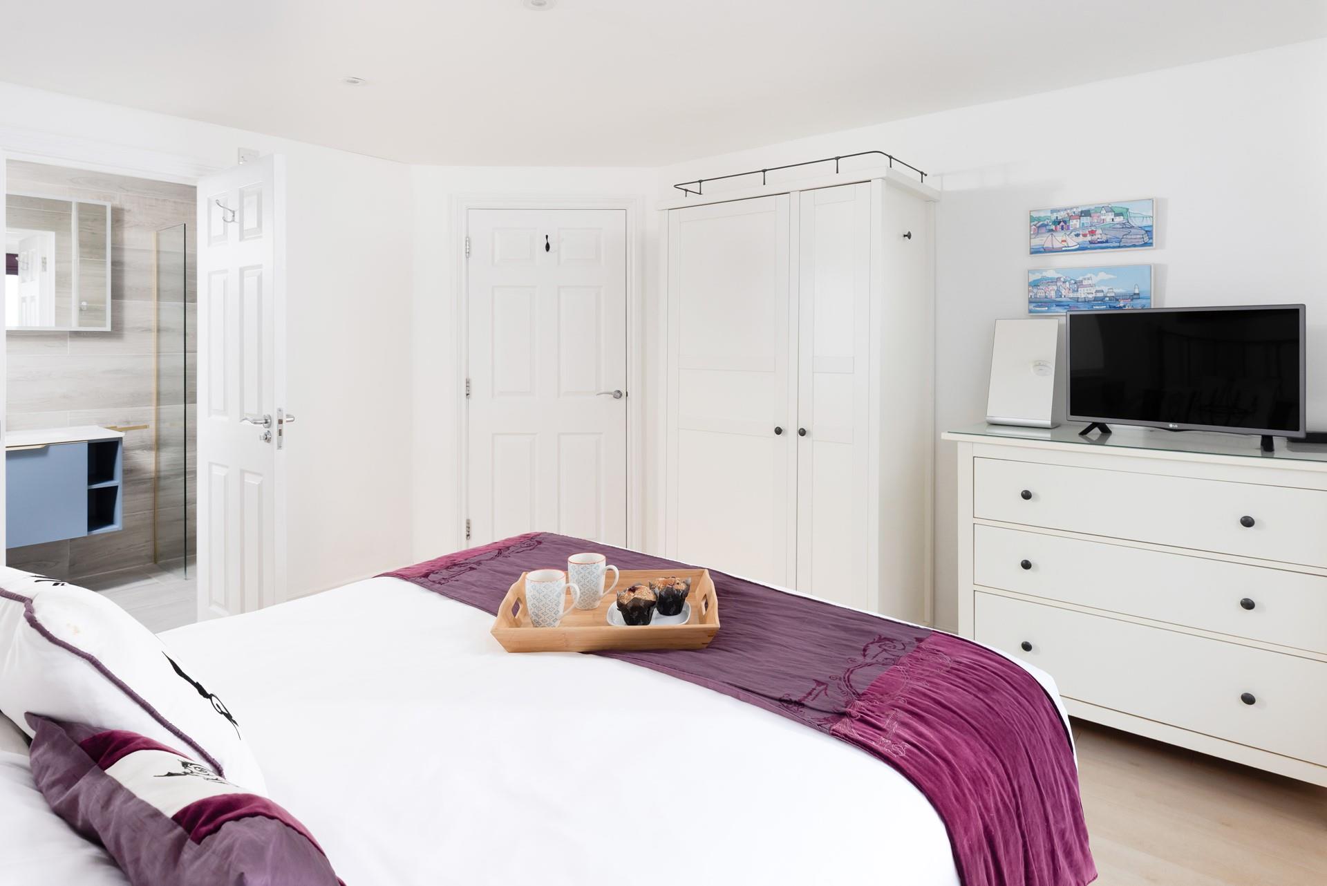 Climb under the covers of the double bed and recharge for tomorrow’s adventures.