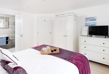 Climb under the covers of the double bed and recharge for tomorrow’s adventures.