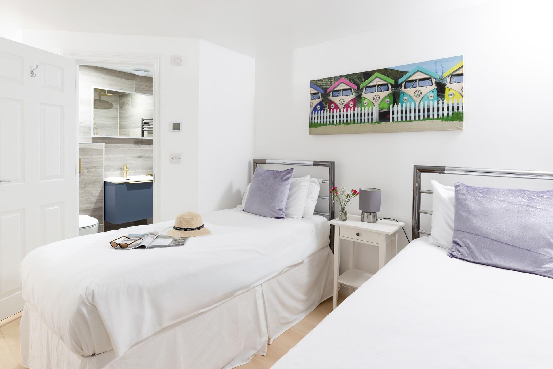 Enjoy a delicious slumber in bedroom 3. 