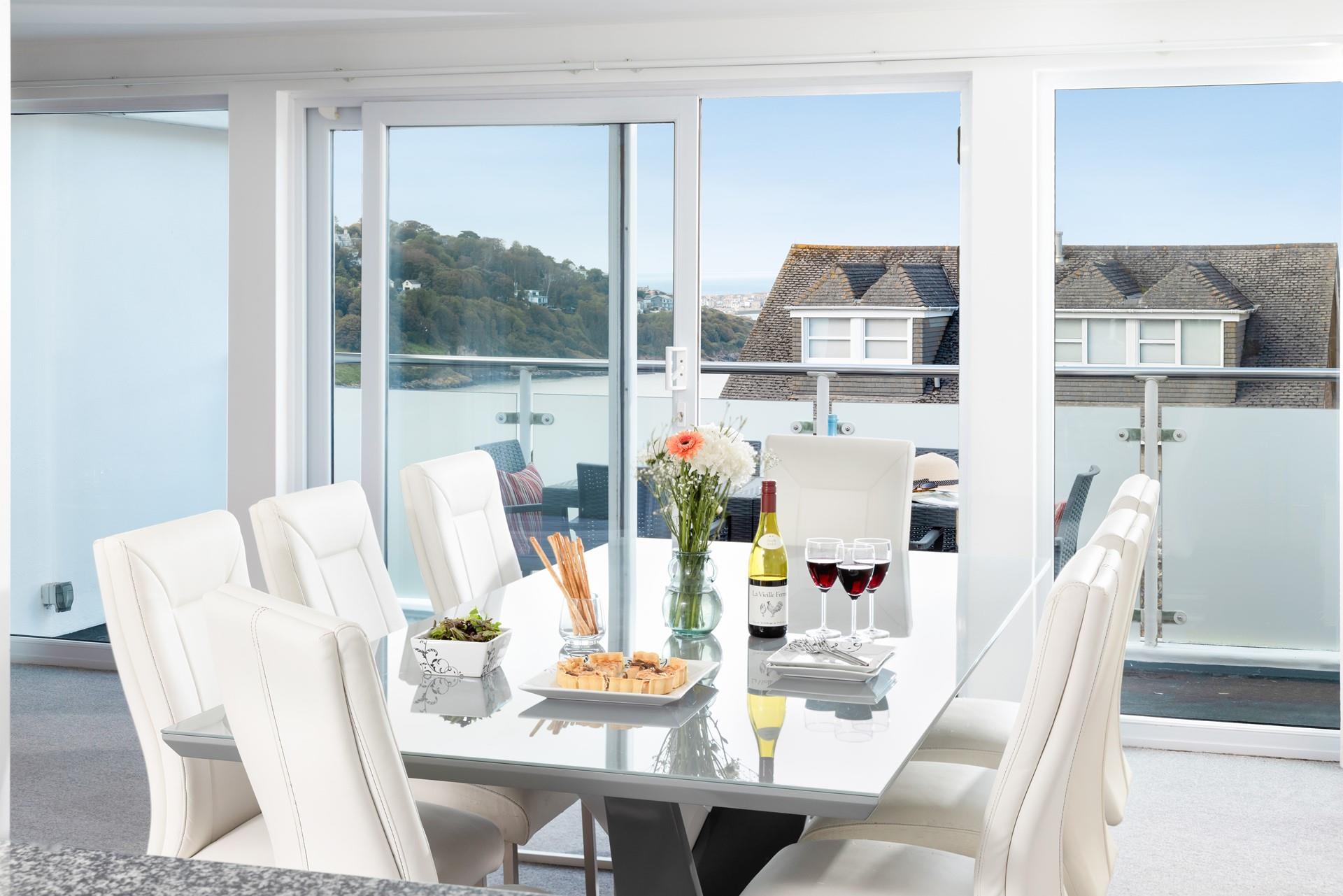 Gather round the dining table and make plans for the week ahead. 