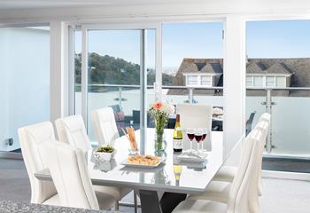 Gather round the dining table and make plans for the week ahead. 