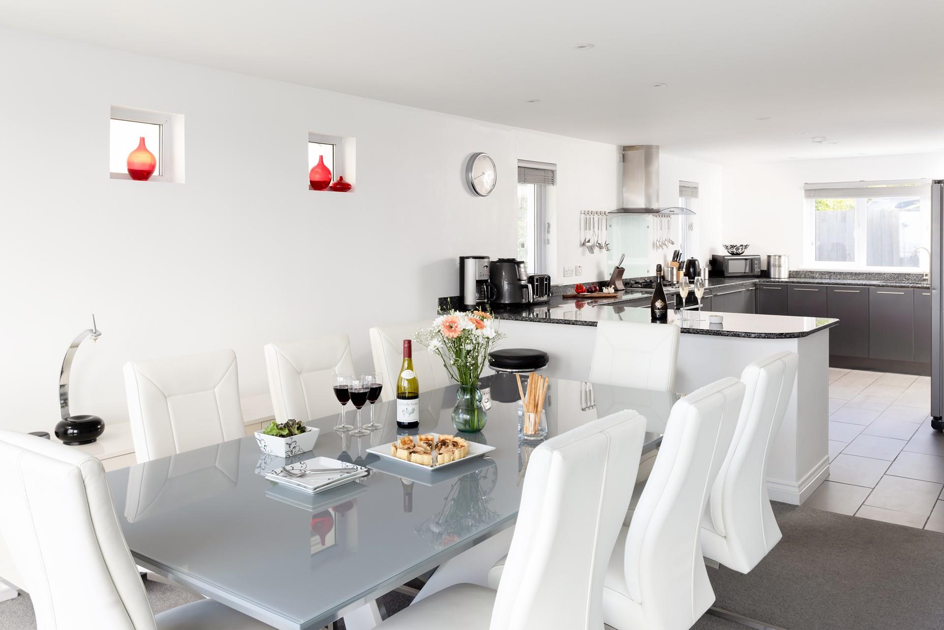 Whip up a delicious meal, pour a glass of wine and relax. 