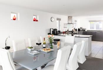 Whip up a delicious meal, pour a glass of wine and relax. 